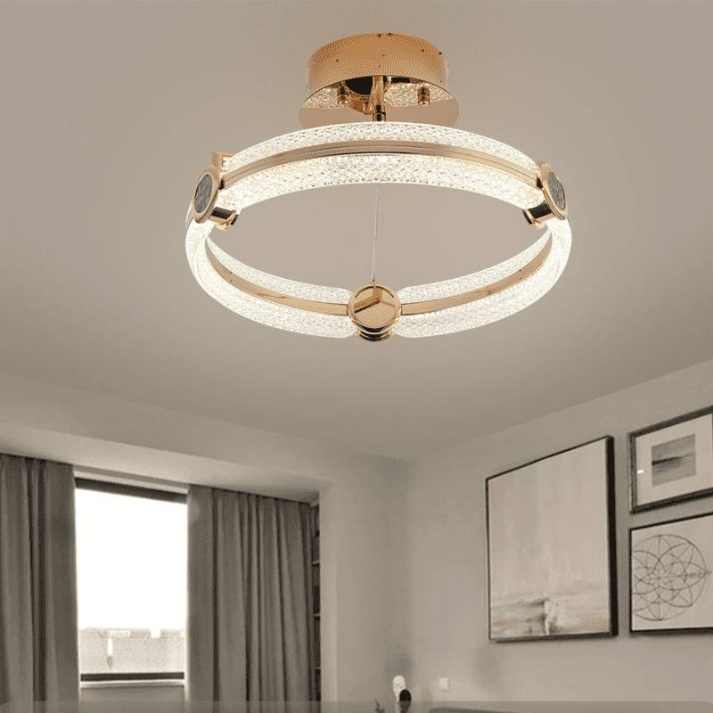 acrylic ring hanging pendant light application 2